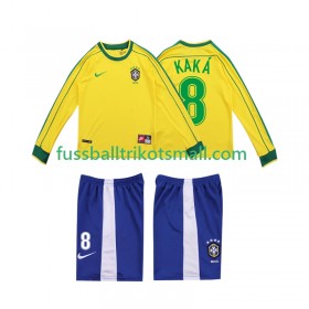 Fußballtrikots Brasilien KAKA 8 Retro Kinder 1998 Langarm Heimtrikotsatz kaufen